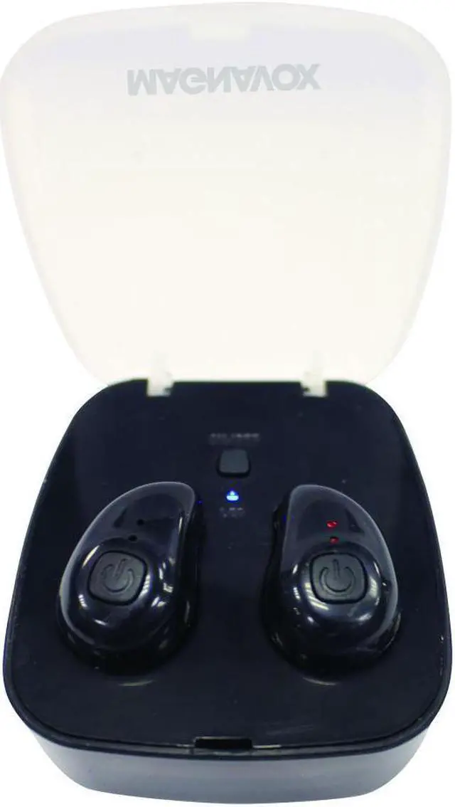 Alt view image 5 of 13 - Magnavox MBH530BK Mini Wireless Stereo Bluetooth Ear Buds Rechargeable Headphone