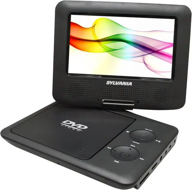 Alt view image 6 of 14 - Sylvania SDVD7027 BLACK 7" Swivel-Screen Portable DVD Player ,Black
