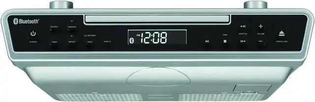 Alt view image 4 of 18 - Sylvania SKCR2713 Under-Counter Bluetooth CD Clock Radio