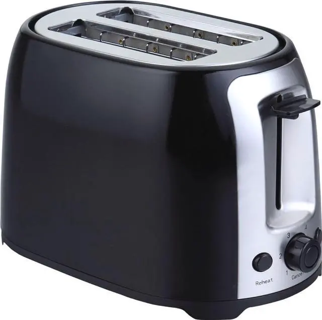 Alt view image 3 of 10 - Brentwood TS-292B Black and Stainless Steel 2 Slice Cool Touch Toaster