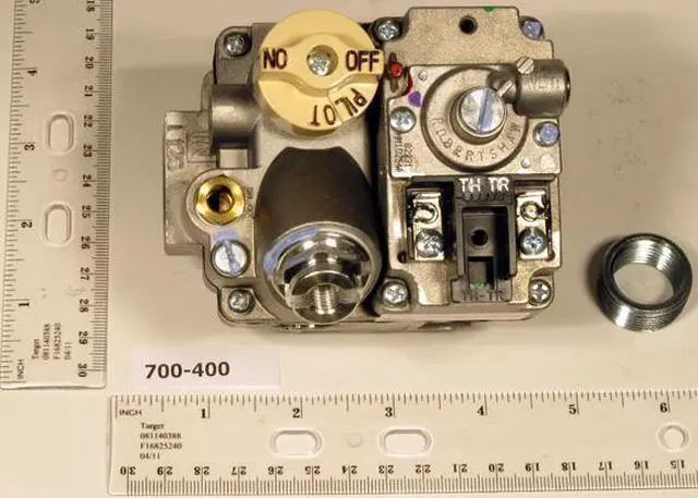 Alt view image 2 of 7 - ROBERTSHAW 700-400 Gas Valve, NG/LP, Standing Pilot, 24VAC, 3.5 in wc,