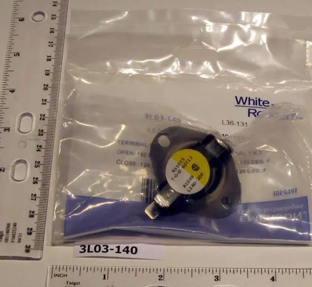 Alt view image 2 of 3 - Emerson 3L03-140 Snap Disc Limit Control with Manual Reset