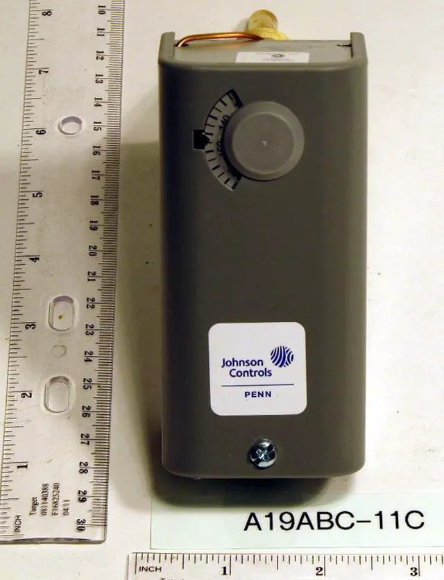 Alt view image 2 of 3 - Johnson Controls Thermowell Temp Control,Adj,24/277V AC  A19ABC-11C