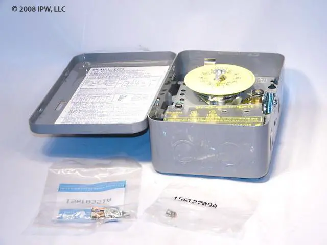 Alt view image 4 of 4 - INTERMATIC T171 Electromechanical Timer,24 Hour,1 Poles