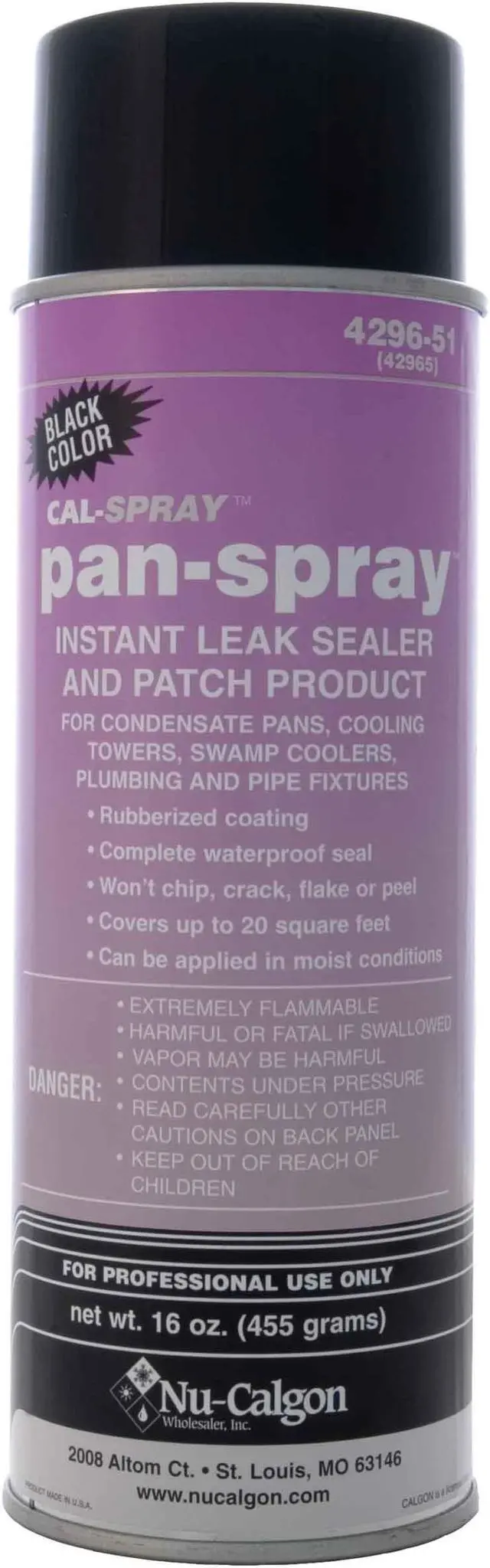 Alt view image 2 of 4 - Nu-calgon Leak Sealer, Spray, 2-13/16 in. 16 oz. Black   4296-51