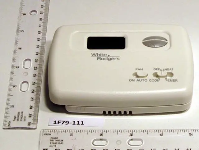 Alt view image 2 of 3 - EMERSON 1F79-111 Thermostat , 2 H 1 C, Hardwired , 24VAC