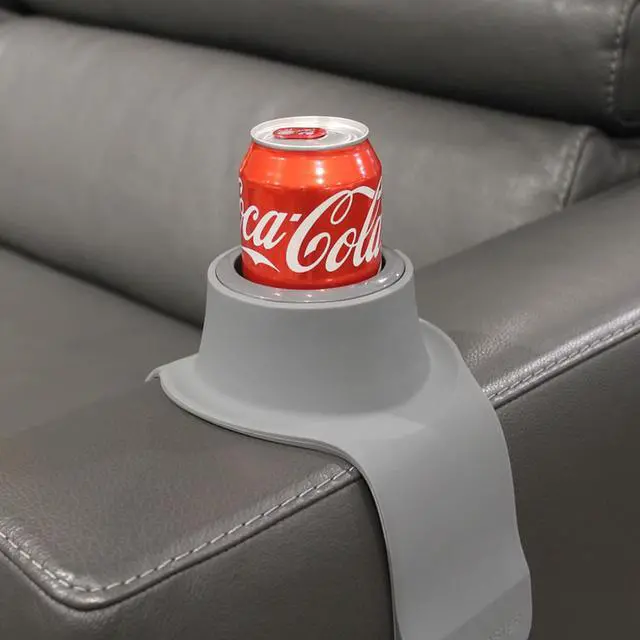 Alt view image 3 of 18 - CouchCoaster Weighted Drink Holder One Size Fits All Drinks, Mocha Brown