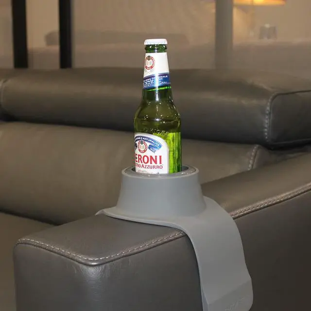 Alt view image 4 of 18 - CouchCoaster Weighted Drink Holder One Size Fits All Drinks, Mocha Brown