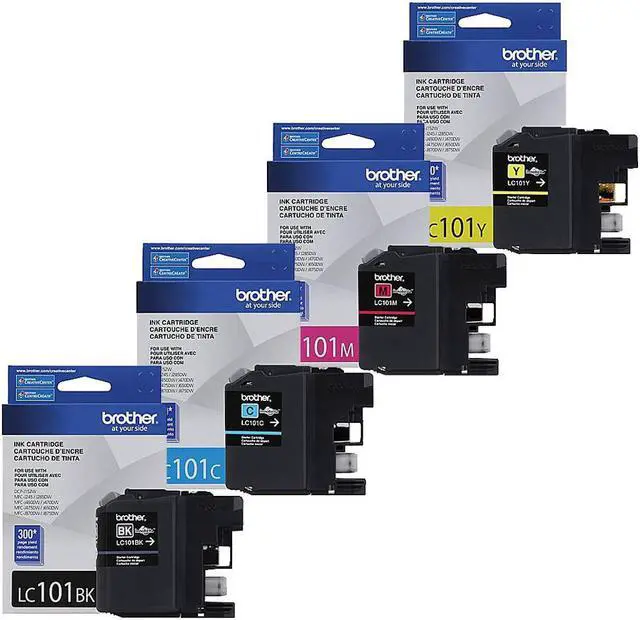Main image of Genuine Brother LC101 (LC-101) BK/C/M/Y 4 pack