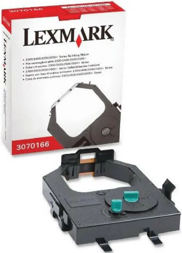 Main image of Lexmark (3070166) Black Re-Inking Printer Ribbon (4M Characters)-10 pack