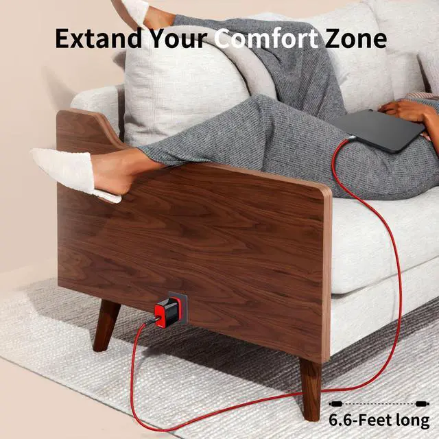 Alt view image 5 of 7 - VogDUO Power Delivery Charging Bundle, 18W USB-C Power Delivery Wall Charger, 57W PD Car Charger, 6.6ft USB-C to Lightning cable, zipper case, compatible with iPhone, Samsung galaxy, Nintendo Switch