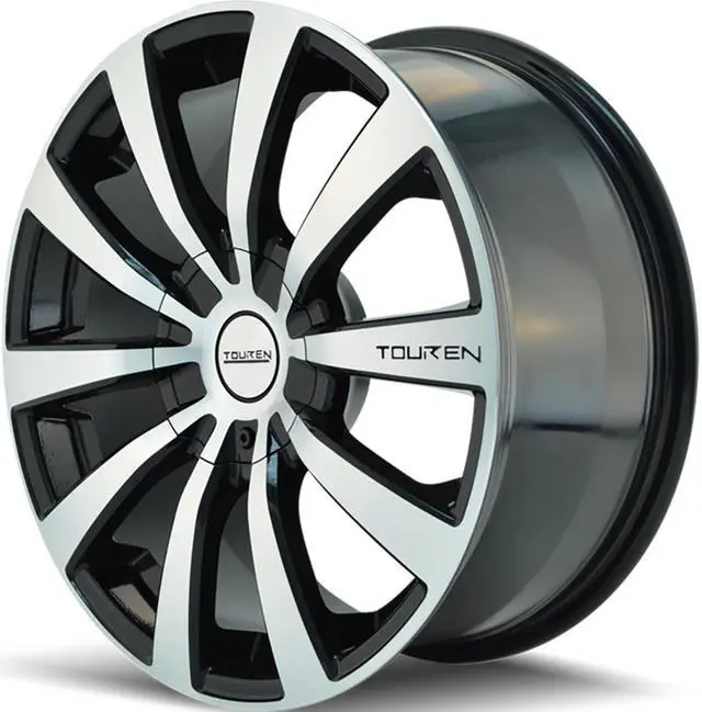 Alt view image 2 of 4 - 1 Wheel 16" TR3 16x7 5x100/5x114.3 Black Machined 42ET 72.62CB (3130-6703M)