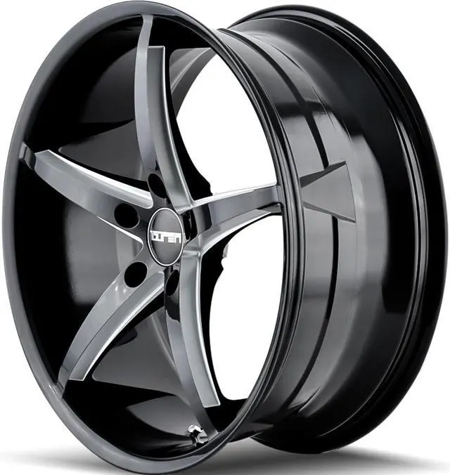 Alt view image 2 of 4 - 1 Wheel 17" TR70 17x7.5 5x115 Black 40ET 72.62CB 5 Spoke (3270-7764B)