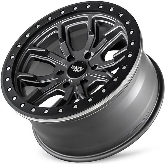 Alt view image 3 of 5 - 1 Wheel 17" DT-1 9303 17x9 5x127 Matte Gunmetal -38ET 78.1CB (9303-7973MGT38)