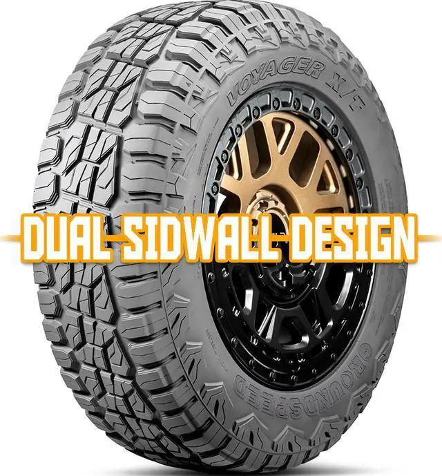 Alt view image 5 of 5 - 35X12.50R22 126R F (12 Ply) - Groundspeed Voyager XT Steel Belted Extreme Terrain Tire