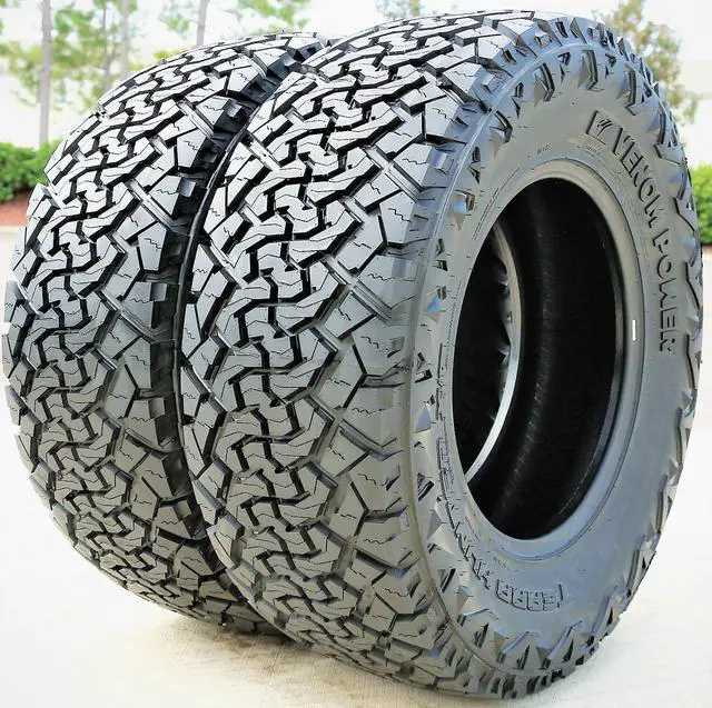 Alt view image 3 of 8 - Venom Power Terra Hunter XT XT All-Terrain Mud Light Truck Radial Tire-35X1250R17LT 35X1250X17 35X1250-17 121R Load Range E LRE 10-Ply BSW Black Side Wall
