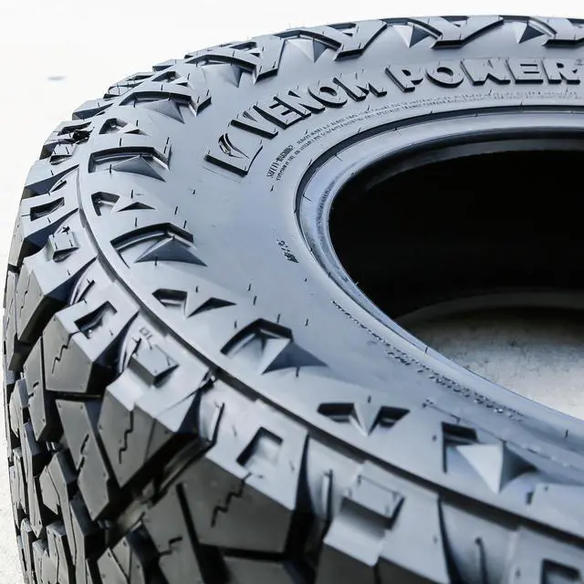 Alt view image 7 of 8 - Venom Power Terra Hunter XT XT All-Terrain Mud Light Truck Radial Tire-35X1250R17LT 35X1250X17 35X1250-17 121R Load Range E LRE 10-Ply BSW Black Side Wall