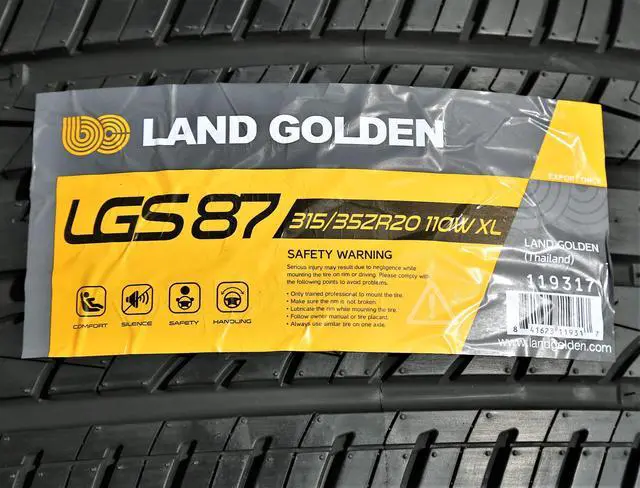 Alt view image 7 of 7 - 315/35R20 ZR 110W XL - Landgolden LGS87 High Performance All Season Tire