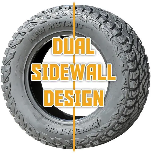 Alt view image 5 of 7 - 35X12.50R20 121Q E (10 Ply) - Predator New Mutant X-RT Rugged Terrain All Season Tire