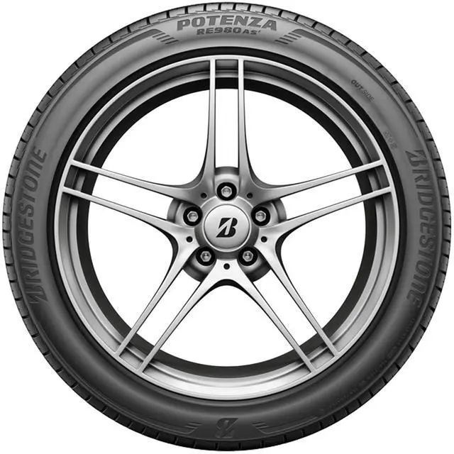 Alt view image 3 of 6 - 245/45R18 100W XL - Bridgestone Potenza RE980AS+ High Performance All Season Tire