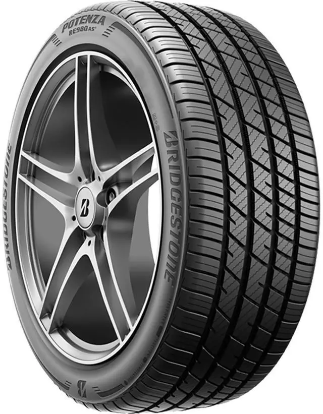 Alt view image 4 of 6 - 245/45R18 100W XL - Bridgestone Potenza RE980AS+ High Performance All Season Tire