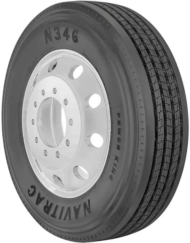 Alt view image 3 of 3 - 225/70R19.5 128/126M G (14 Ply) - Power King Navitrac N346 Highway All Season Tire