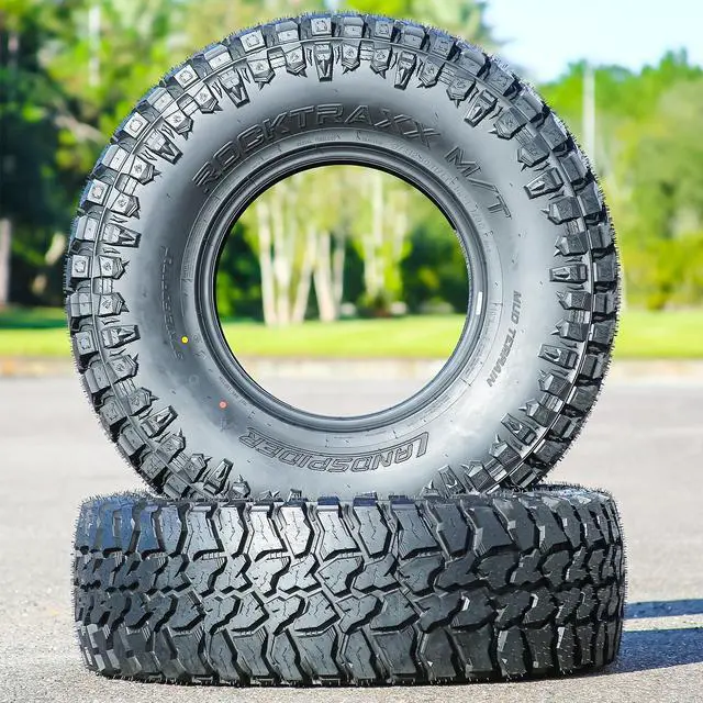 Alt view image 6 of 7 - 37X12.50R17 128Q E (10 Ply) - Landspider Rocktraxx M/T Mud Tire