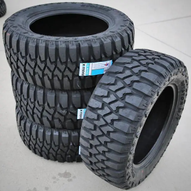 Alt view image 6 of 7 - 275/70R18 125/122Q E (10 Ply) (OWL) - Evoluxx Rotator M/T Mud Tire