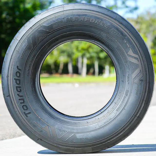 Alt view image 4 of 7 - 235/80R16 130/126M H (16 Ply) - Tourador MaxForce ST02 All Steel Highway All Season Tire