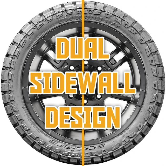 Alt view image 3 of 7 - 33X12.50R20 119Q F (12 Ply) - Accelera Omikron R/T Rugged Terrain Tire