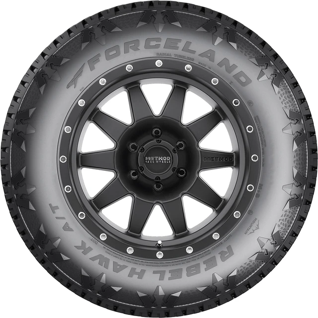 Alt view image 3 of 4 - 265/70R17 123/120S E (10 Ply) - Forceland Rebel Hawk A/T All-Terrain Tire