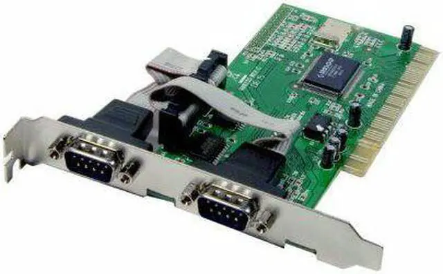Main image of Syba SD-PCI-2S PCI 32-Bit 2x Port Serial DB9 Card, Netmos 9835 (NM 9865) Chipset