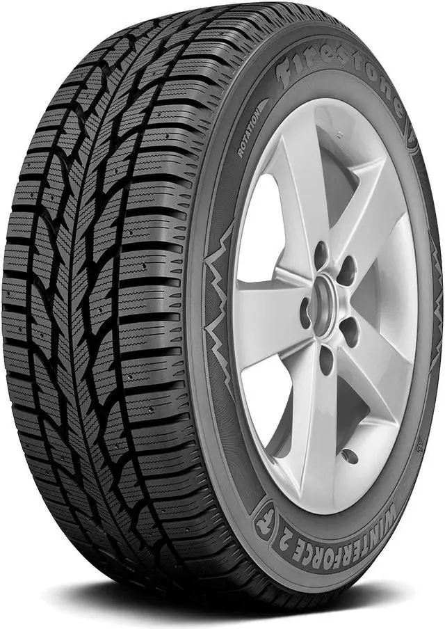Alt view image 6 of 10 - 1 New 205/55R16 91S Firestone Winterforce 2 205 55 16 Tire
