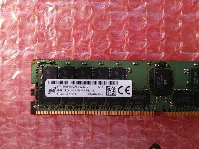 Alt view image 4 of 5 - Crucial 32GB DDR4 3200 (PC4-25600) RDIMM CL22 Server Memory Module