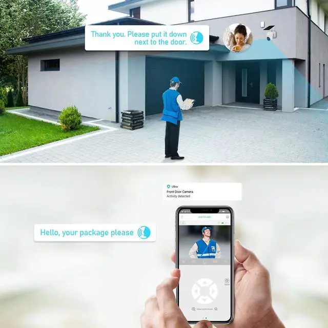 Alt view image 5 of 14 - Surveillance Cameras Outdoor Wireless WiFi Solar Battery Powered, JideTech Pan/Tilt Video Security Camera for Home Security