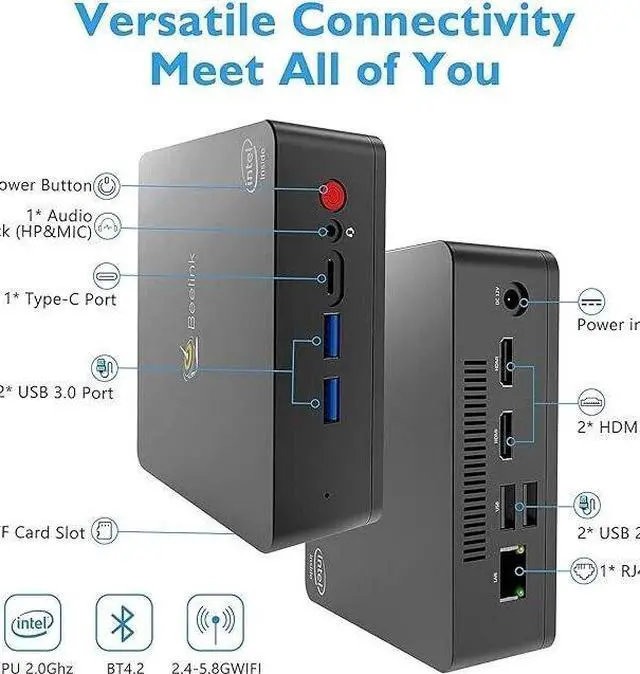 Main image of ClearCube Technology  Mini PC Digital Set-Top Boxes with Intel Core i3 Processor, 8 GB RAM, 128 GB SSD, 4K HD Display, Compact Form Factor