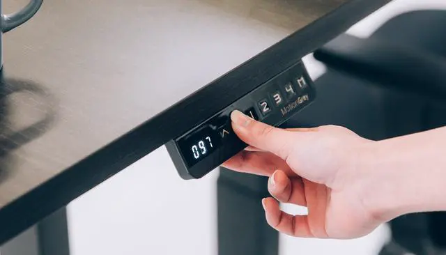 Alt view image 6 of 7 - MotionGrey - German Electric Dual Motor, Height Adjustable Standing Desk, Ergonomic Stand Up Desk, Adjustable Computer Sit Stand Desk Stand - Great for Office & Home Use(Tabletop not Included) (Black)