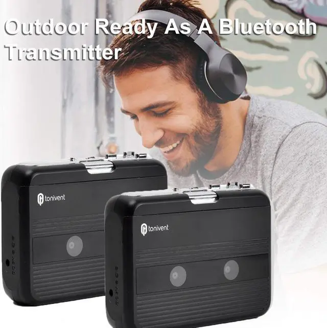 Alt view image 4 of 7 - Bluetooth Transmitter Walkman Stereo Cassette Player with FM Radio Auto-revers function Personal Bluetooth Cassette Player Transmit Tape Music to Bluetooth Earphone or Speaker