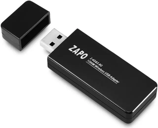 Alt view image 2 of 7 - 2.4G/5G Dual Band Wireless USB Adapter 802.11 ac 1200Mbps USB Wifi Receiver for Desktop/Notebook