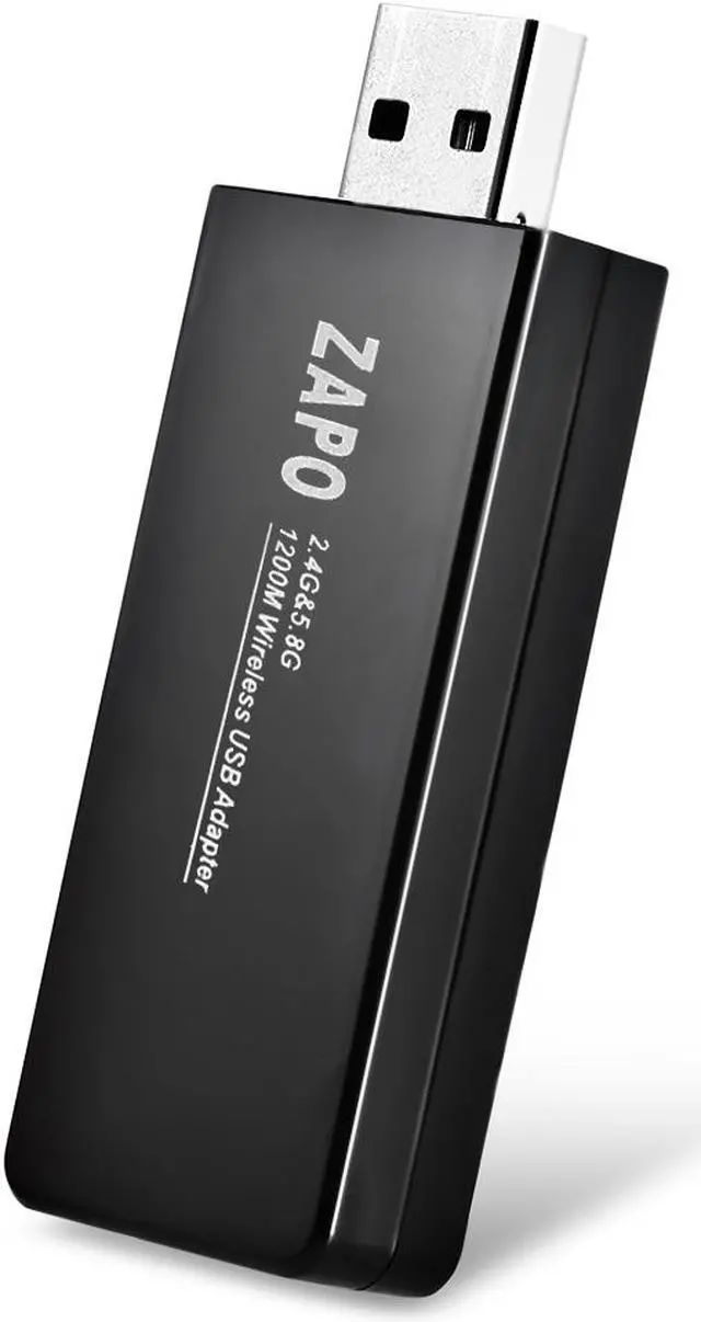 Alt view image 7 of 7 - 2.4G/5G Dual Band Wireless USB Adapter 802.11 ac 1200Mbps USB Wifi Receiver for Desktop/Notebook