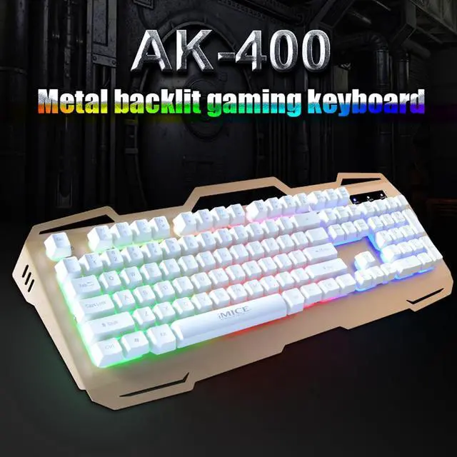 Alt view image 6 of 7 - IMICE Gaming Keyboard Wired USB Gamer Keyboards 104 Keys Computer Keyboard Metal Panel Floating Backlit Keyboard For Desktop/PC
