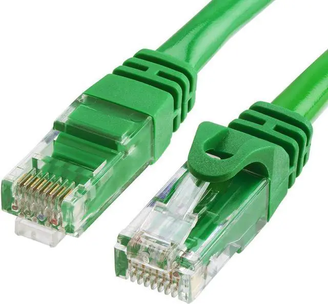 Alt view image 5 of 7 - Cmple Cat6 Ethernet Cable 10Gbps - Computer Networking Cord with Gold-Plated RJ45 Connectors, 550MHz Cat6 Network Ethernet LAN Cable Supports Cat6, Cat5e, Cat5 Standards - 100 Feet Green