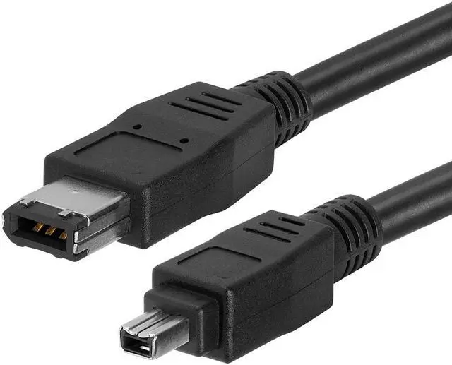 Alt view image 8 of 10 - Cmple - IEEE-1394 FireWire iLink DV Cable 6P-4P M/M - 6ft (BLACK)