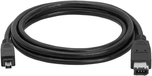 Alt view image 9 of 10 - Cmple - IEEE-1394 FireWire iLink DV Cable 6P-4P M/M - 6ft (BLACK)