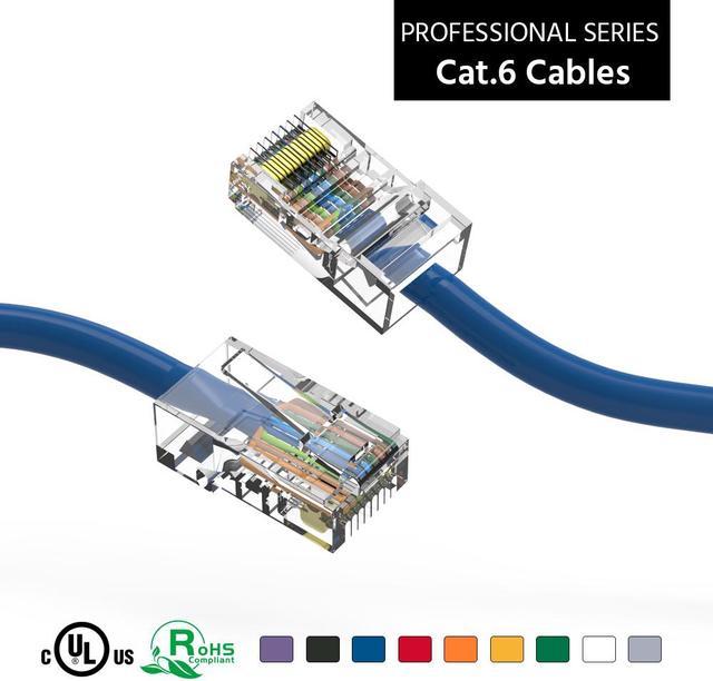 Cat6 Ethernet Cable - 20 ft - Blue - Patch Cable - Molded Cat6 Cable -  Network Cable - Ethernet Cord - Cat 6 Cable - 20ft