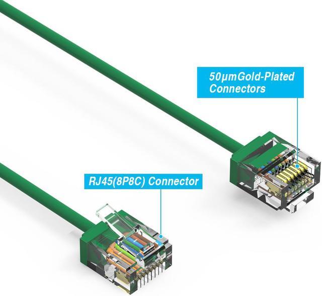 Câble ethernet blindé RJ45 cat 6A, 23AWG, 100m LEXMAN