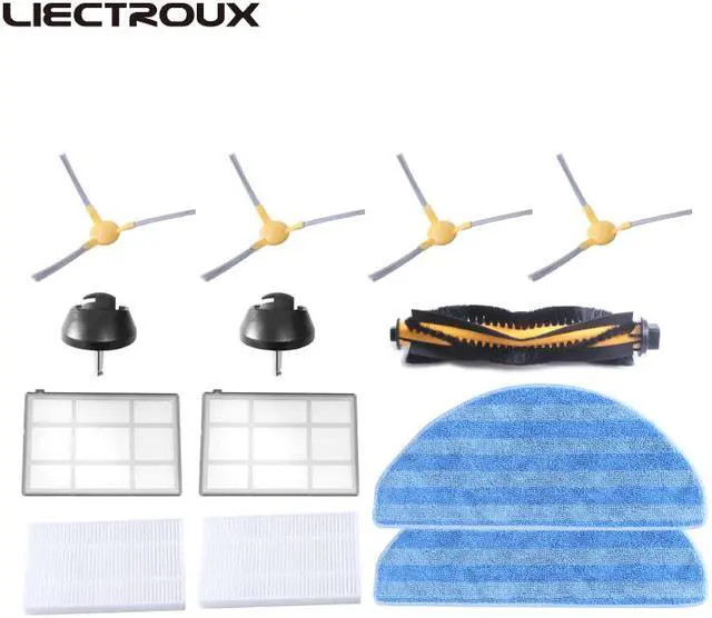 Main image of LIECTROUX Robot Vacuum Cleaner C30B Accessories,Rubber Brush,Side Brush,HEPA ,Primary filter,Front wheel
