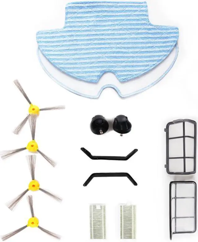 Main image of Spare parts for Robot Vacuum Cleaner LIECTROUX Q7000 and LIECTROUX Q8000, Side Brush,HEPA Filter, Primary Filter, Front Wheel, Rubber Brush,Mop