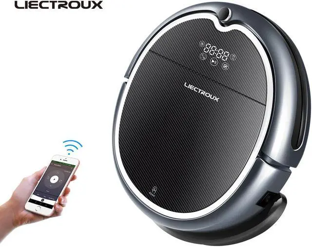 Main image of Liectroux Q8000 Robotic Vacuum Cleaner with Wifi APP Control, Map Navigation, Smart Memory, Adjustable Suction Power, Water Tank, Wet And Dry Mopping