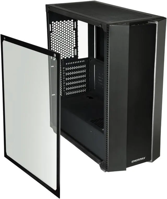 Alt view image 6 of 7 - Enermax Makashi MK50 II Addressable RGB Tempered Glass E-ATX Full Tower PC Gaming Case with ENERMAX Revolution 87+ 850W 80 Plus Gold 850W, Semi Modular, Multi Rail, Power Supply [Bundle]